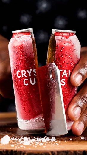 🥤 Satisfying Crystal Cola Can Cutting in Slow Motion | ASMR Glass Slice 🔪💎