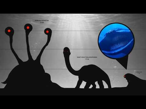 ALL NEW Sea Monster Creatures | Size Comparison