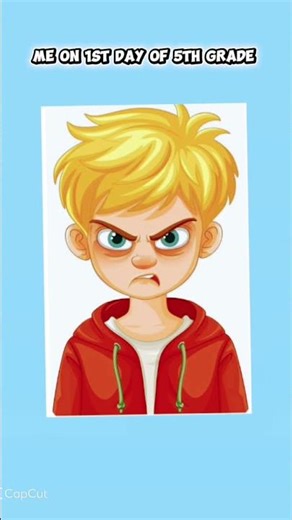 Me on 1st and last day of 5th grade