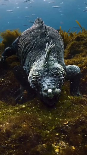 5.3K views · 90 reactions | Meet the marine iguana, the only lizard...