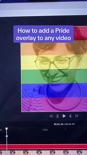 How to create a Pride month video with Clipchamp 🏳️‍🌈 #pridemonth #pride #videooverlays #videoediting #clipchamp