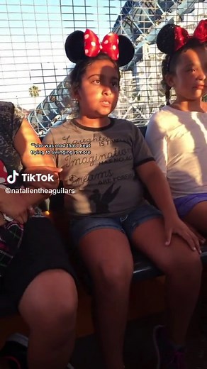 she was SOOO serious at the beginning 😭😂 i cannot with ✨angry angie✨ #theaguilars #disney #vlog