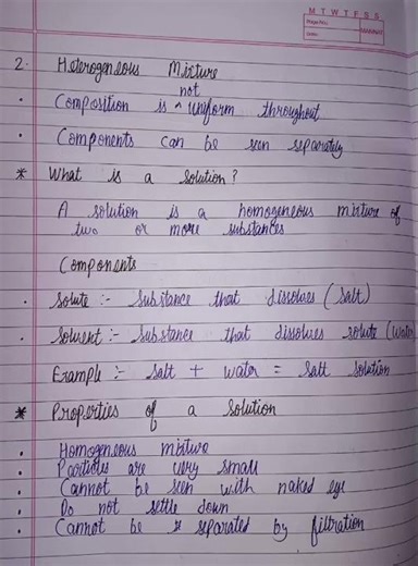 Class 9 Chapter 2 - Is matter around us pure NOTES