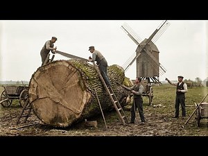 Before Machines, Handmade Windmills Were Built Like This!