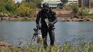 These fishing lures were lost underwater until he cleaned them up and caught fish on them