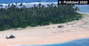 3 Men Marooned in the Pacific Are Rescued After Writing SOS in the Sand (Published 2020)