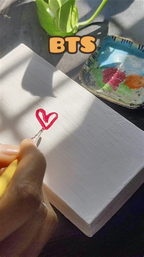BTS 🖌️🎨🌈❤️ #bts #behindthescenes #Art #create_with_gauri #shortsfeed #btsshorts #love #satisfying