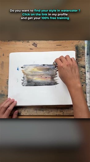 Try this beginner friendly watercolor landscape !