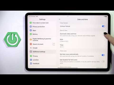 Wie ändere ich Datum und Uhrzeit auf dem XIAOMI Pad 8?
