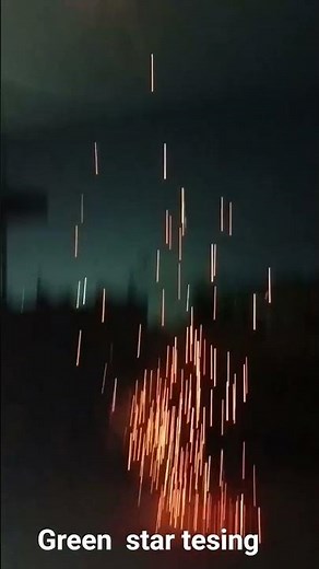 Green hand made star testing for sky shot.