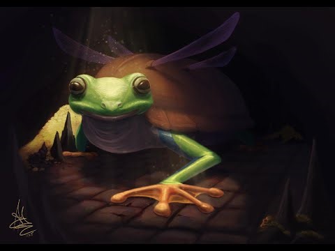 Speed Painting | Original Creature: Frogle Fly 🐸