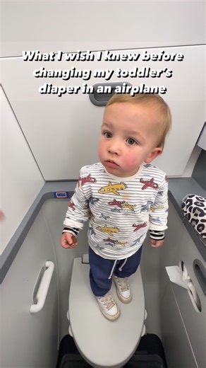 Marae & Paula | Baby & Toddler Travel Tips on Instagram: "I went into my first airplane diaper change wildly unprepared. Here’s what I wish I’d known: 1. The changing table is TINY Like… barely enough space for a wiggly toddler. Less stuff = way easier. 2. Bring only what you need Diaper, wipes, cream. That’s it. Trying to manage a full bag in that bathroom is a nightmare. 3. Expect movement — lots of it Planes shake. Toddlers wiggle. It’s not the moment for perfection. 4. Timing matters If you 