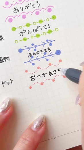 簡単ライン #ライン #フレーム #イラスト #メッセージカード #手帳デコ #簡単イラスト #ドットペン