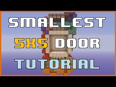 Ultra Compact 5x5 Door Tutorial! [810 Blocks!] For 1.8