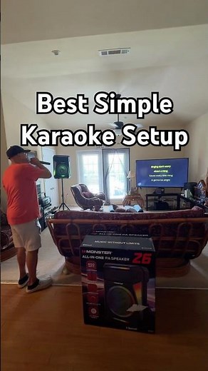 ✅Best Karaoke Machine Setup | Plug & Play | Monster Z6 PA 650W with Microphone