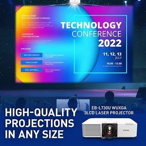 With Epson projectors, you can easily adjust the size of your...