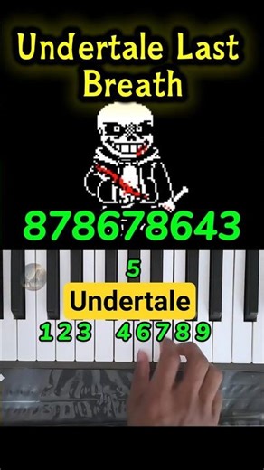 Undertale Last Breath Phase 2 Piano Tutorial #shorts #undertale #usa #usashorts