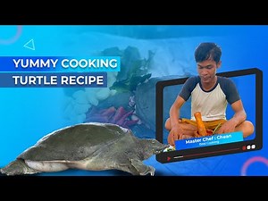 Eating delicious - Yummy Cooking Turtle Recipe with black man