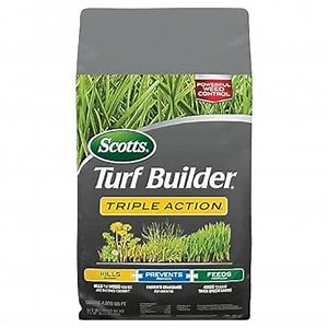 Scotts Turf Builder Triple ActionI, Weed Killer and Preventer Plus Lawn Fertilizer, 4,000 sq. ft., 11.31 lbs.