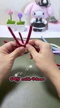 Cute Ice-Cream! 🍦❤️ #diy #handmade #pipecleanercrafts #fuzzywireflowers