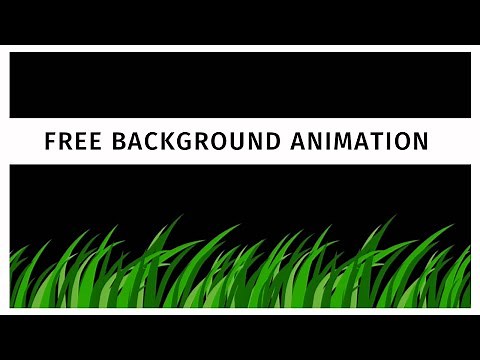 Moving Grass Animation Chroma Key Overlay Effect | Black Screen Nature Animation for Beginners