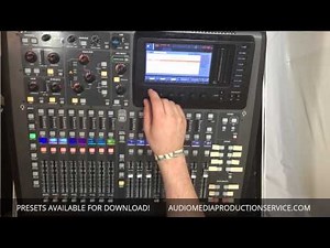 Midas M32 / Behringer X32 - Downloadable Presets