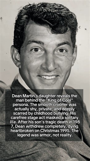 Dean Martin captivated millions with his effortless charm and martini-soaked charisma, but his daughter Deana reveals a heartbreaking truth: the man behind closed doors was nothing like his public persona. Born to Italian immigrants, bullied for his accent, Dean built the "King of Cool" as armor against a painful past. He was intensely private, rarely drank offstage, and preferred solitude over parties. After his son Dean Paul died in a 1987 plane crash, he never recovered—withdrawing from life