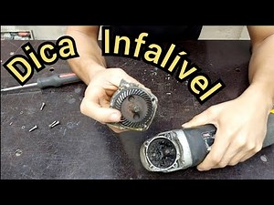 como recuperar engrenagem de esmerilhadeira.