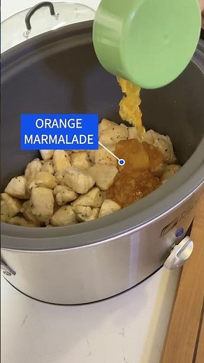 Slow Cooker ORANGE CHICKEN | Easy Weeknight Meals #shorts