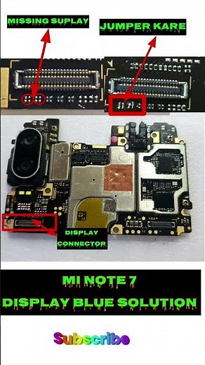 redmi note 7 display jumper ||#short