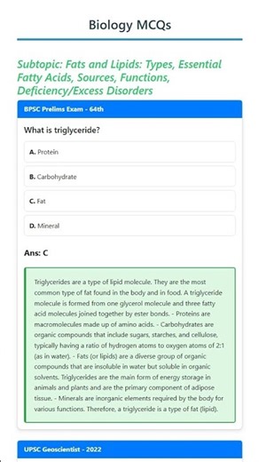 Fats and Lipids: Types, Essential Fatty Acids, Sources, Functions, Deficiency/Excess Disorders