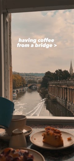 3.1K views · 63 reactions | Steaming cups and stunning views at Pulteney Bridge, Bath! ☕️  | Love GREAT Britain | Facebook