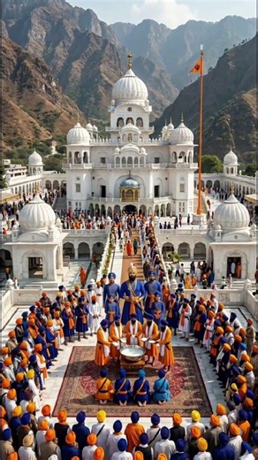 The Creation of the Khalsa: Guru Gobind Singh Ji and the Sahibzada at anandpur Sahib #khalsapanth
