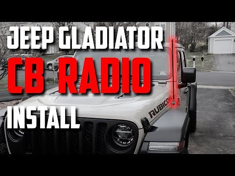 Jeep Gladiator CB Radio Install Cobra 75