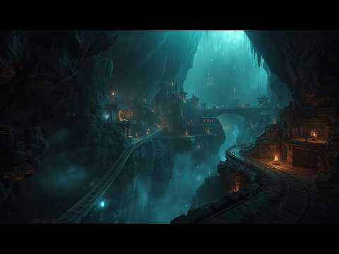 Dwarven Mithril Mine | Epic Fantasy Ambience for Relaxation, Study & Sleep