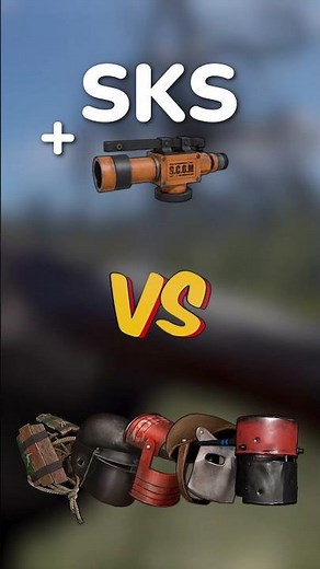 SKS & Gas Compression Overdrive VS All Helmets in RUST #magicrust #newrust #rustupdate #rustshorts
