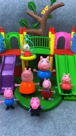 Satisfying with Unboxing & Review Peppa Pig Slide Park Toy | ASMR #peppapig #toys #asmr #shorts