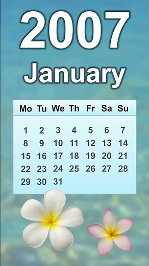 January 2007 Calendar