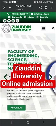 ziauddin university admission how to apply online #ziauddinuniversityadmissionportal
