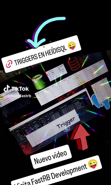 Triggers en HeidiSQL para auditorías con usuarios #triggers #trigger #database #basesdedatos #backend #usuarios #sql #sqlserver #postgresql #mariadb #mysql #heidisql #fastrb #fastrbdev #uaemvalledechalco #escuelamilitardetransmisiones #emt #professor #cosasdeprofes #uaemex