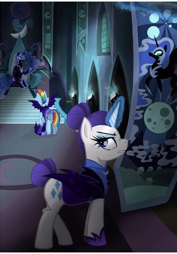 Nightmare Moon Drawing in Alternative Universe