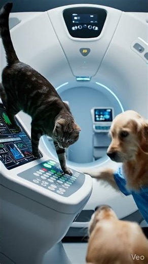 Dogs can't operate MRI machines. But CAT scan.