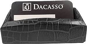 Dacasso Black Crocodile Embossed Business Card Holder