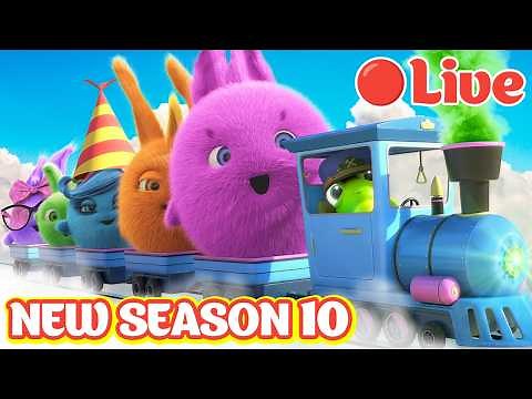 🔴 Sunny Bunnies LIVE! - BRAND NEW Season 10 Episodes! | Funny Cartoons For Kids