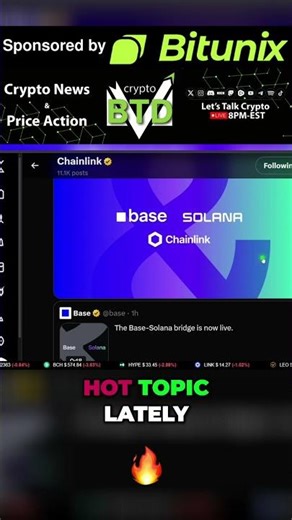 Chainlink Bridges Base & Solana: A Crypto Game Changer! #shorts