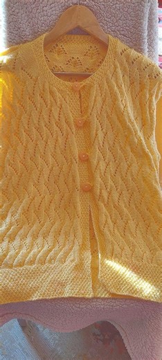 Hand Knit Lace Cardigan - Etsy