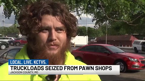 Police seize truckload of suspected stolen goods from two area pawn shops