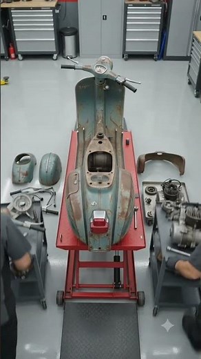Restoring a Rare 1960s Vespa VBB Scooter! 🛵🌸 | ScrapBeast