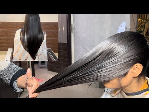 ￼how to V shape in long hair /long layers very easy technique V shape haircut, tutorial,step-by-step