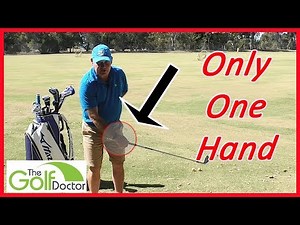 One Hand Golf Swing Drill